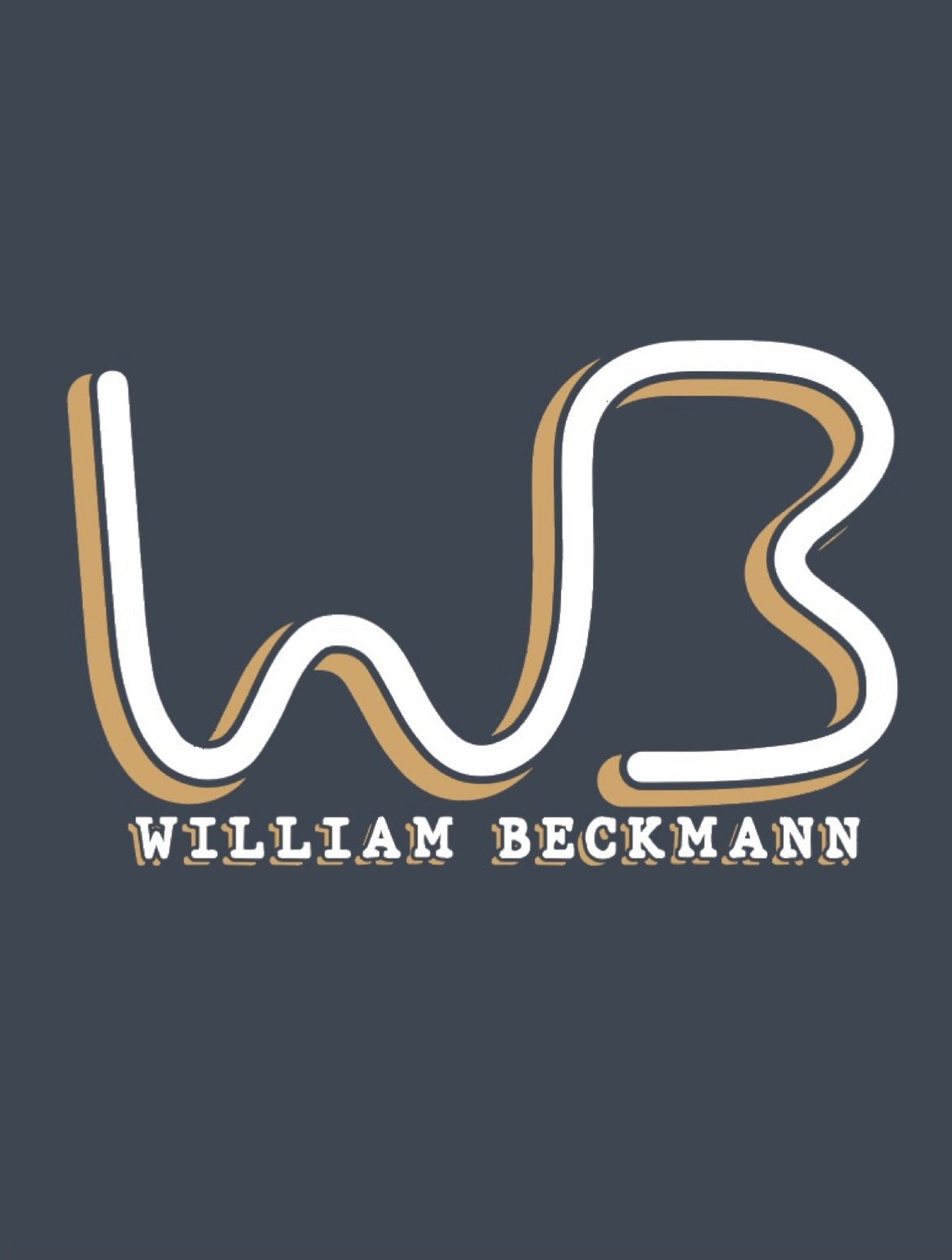 Navy WB Brand Tee