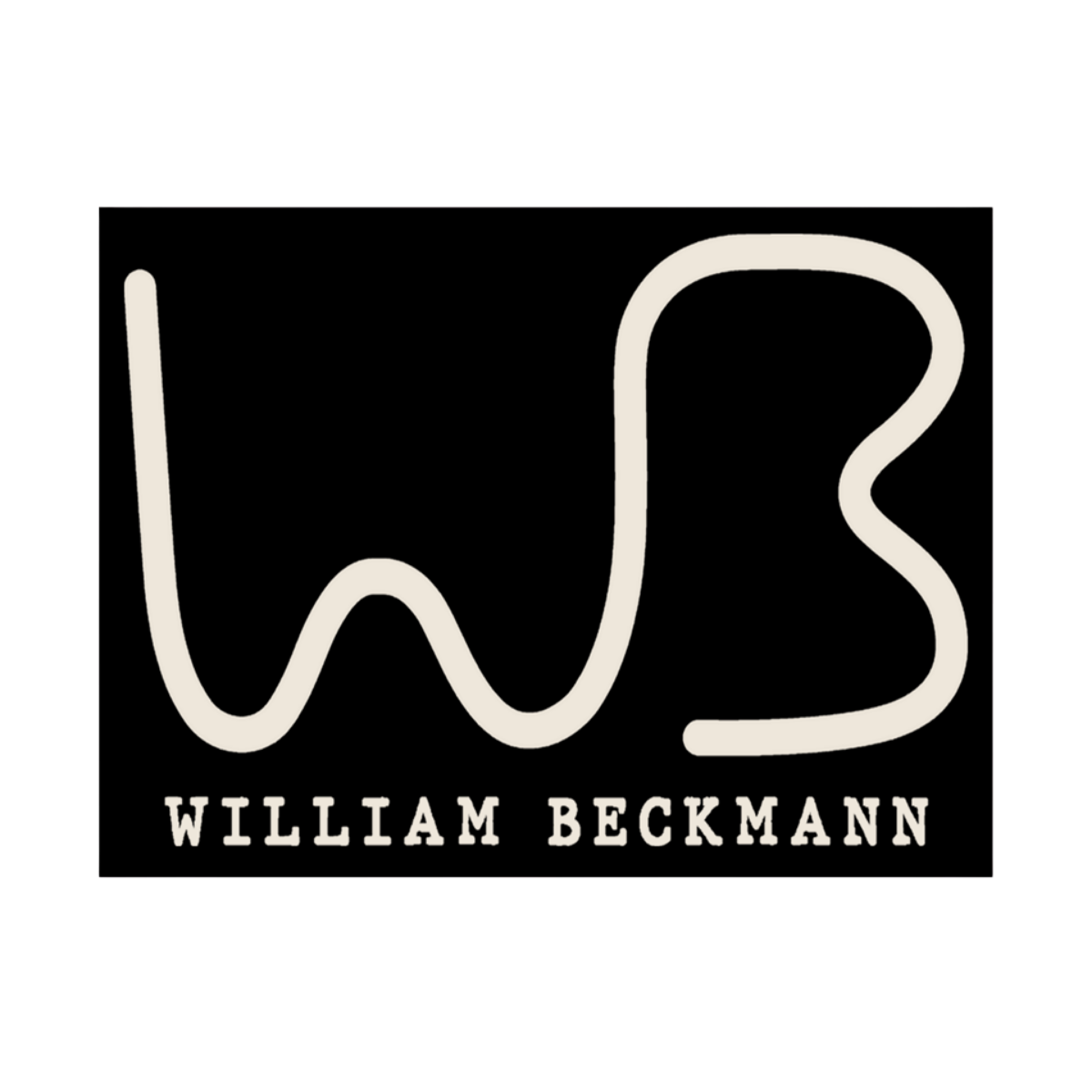 Black WB Sticker