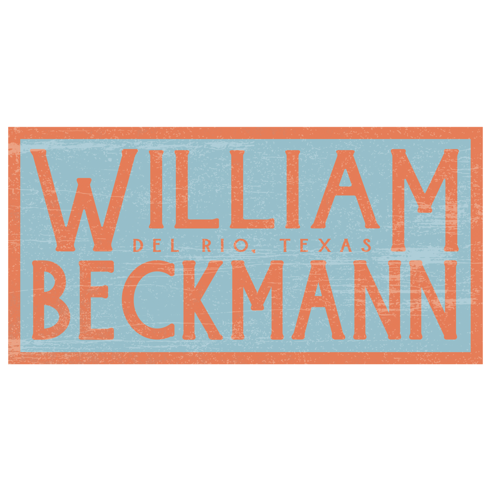 William Beckmann License Plate Sticker