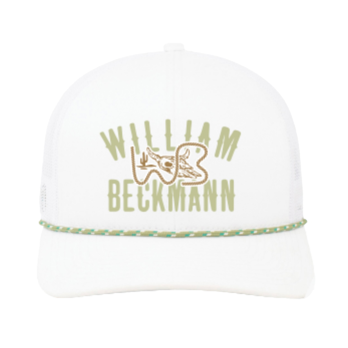 William Beckmann White Trucker Cap