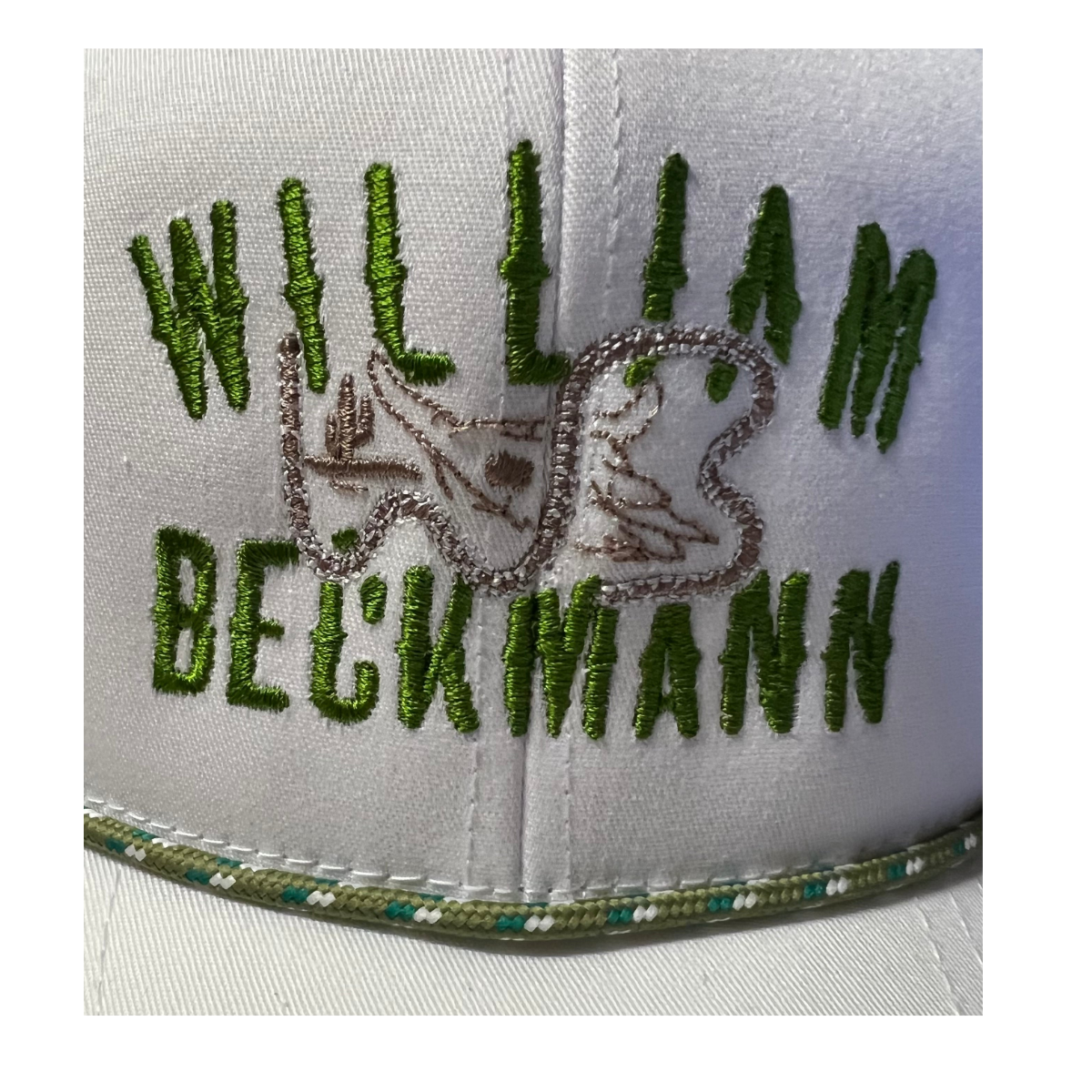 William Beckmann White Trucker Cap