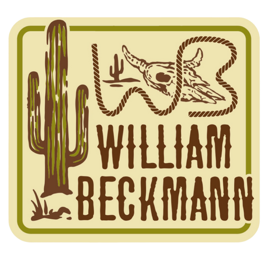 William Beckmann Cactus/Skull Sticker