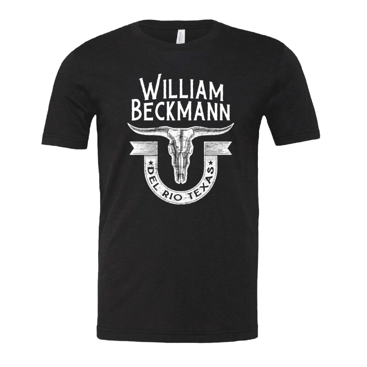 Heathered Black WB Skull Tee