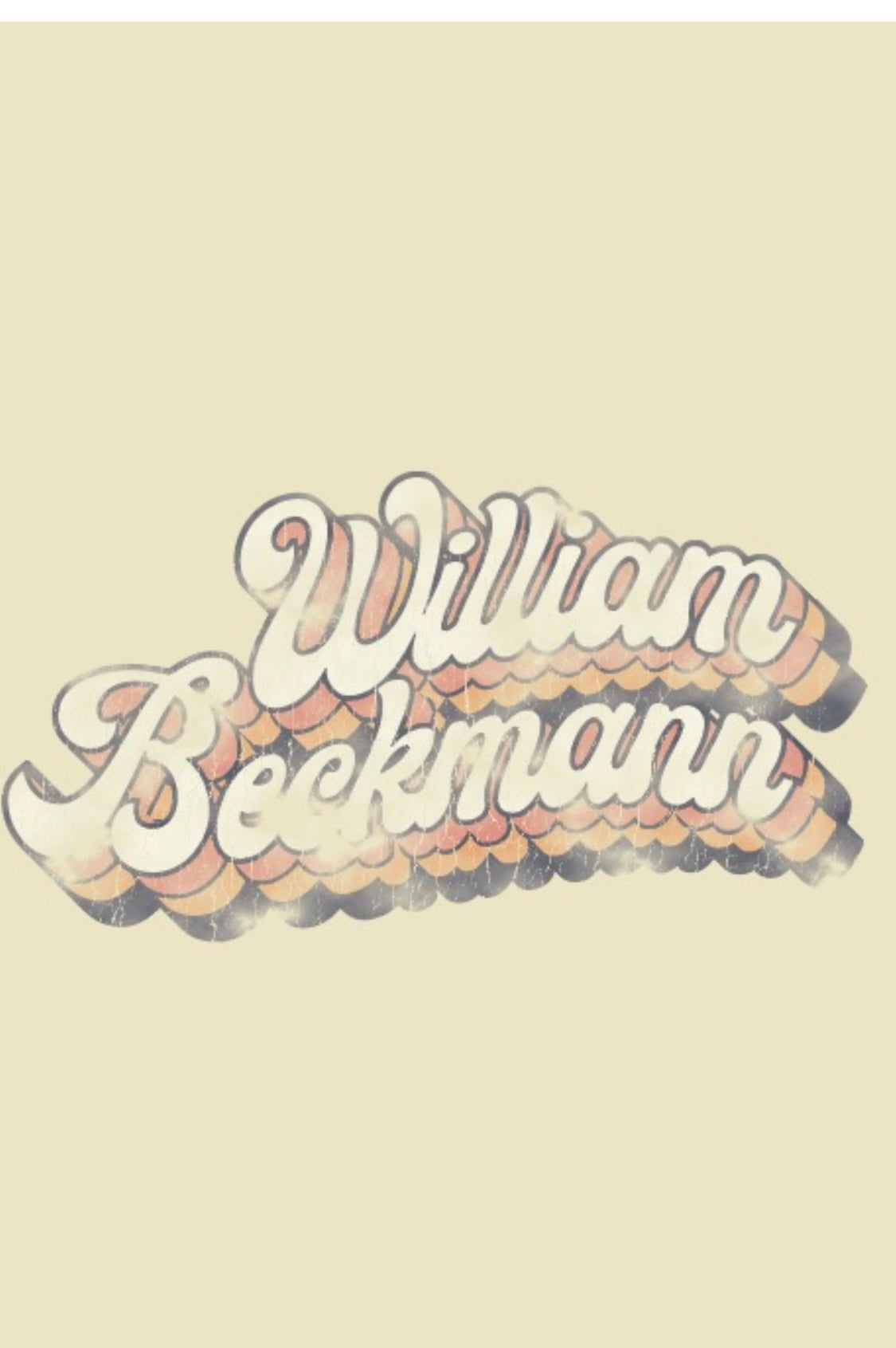Yellow William Beckmann Retro Tee